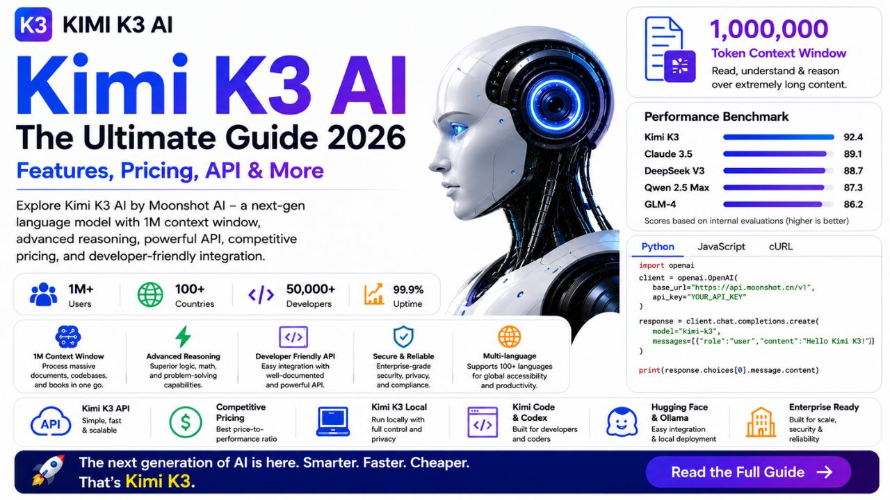 Kimi K3 AI – The Ultimate Guide 2026