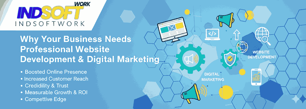 Why Your Business Needs Professional Website Development & Digital Marketing – IndSoftwork.in