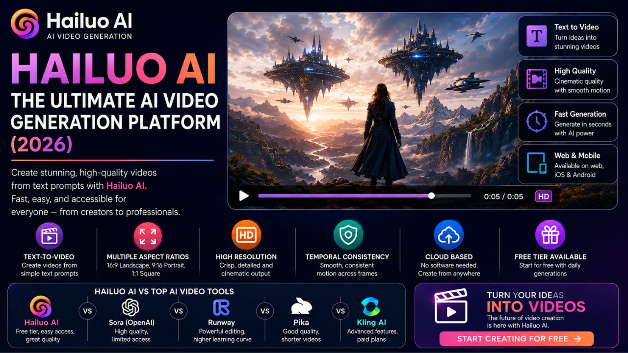 Hailuo AI – The Ultimate AI Video Generation Platform (2026)