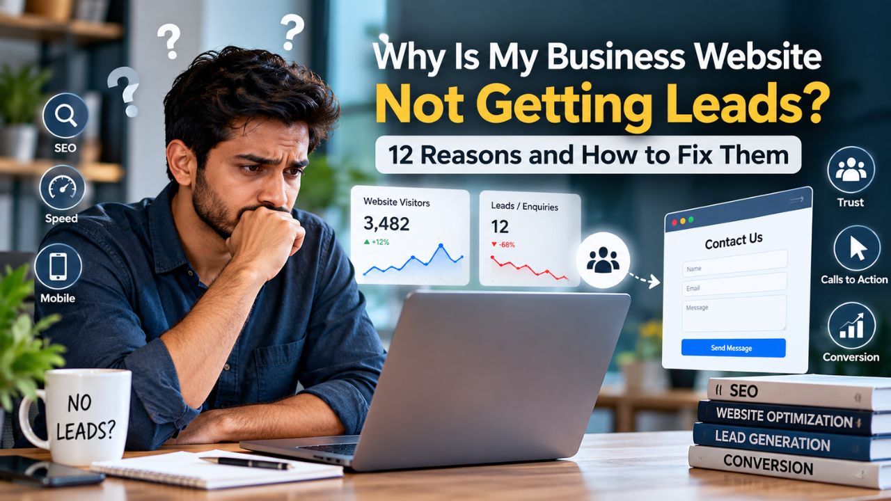 Why Is My Business Website Not Getting Leads? 12 Reasons and How to Fix Them - IndSoftwork