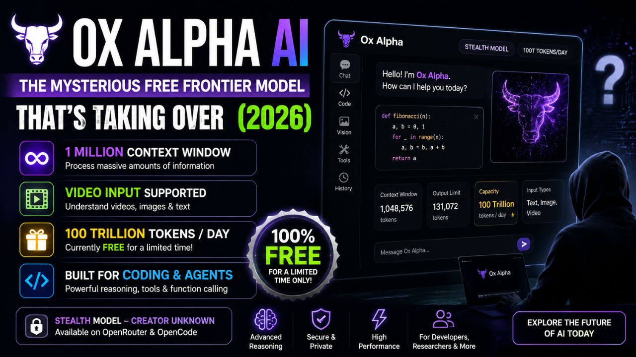 Ox Alpha AI – The Mysterious Free Frontier Model That Taking Over (2026)