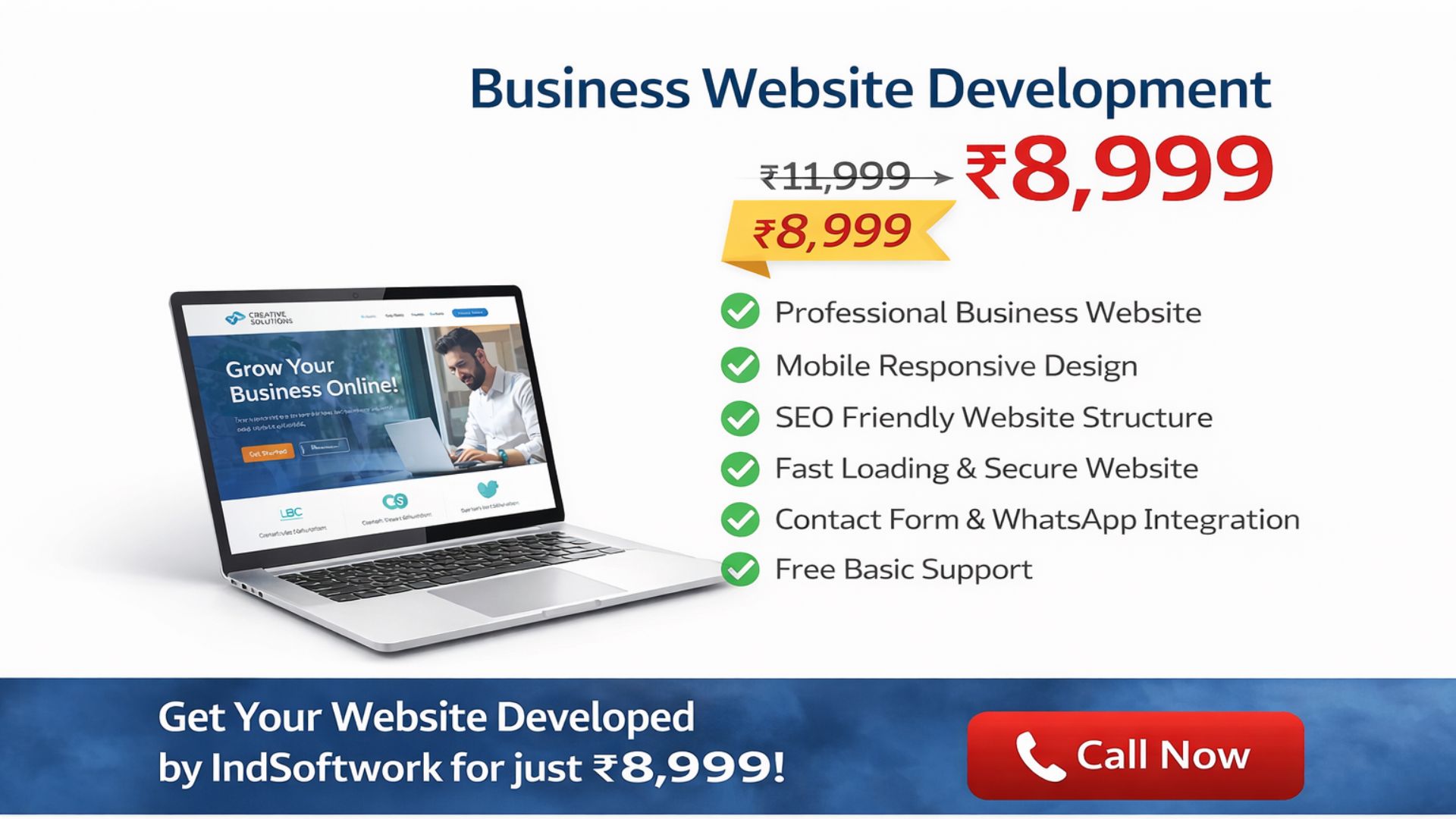 Business Website Development service - IndSoftwork